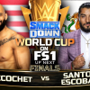 SMACK DOWN RICOCHET gagne la Coupe du Monde WWE contre SANTOS ESCOBAR