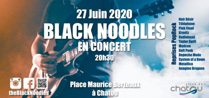 Black noodles
