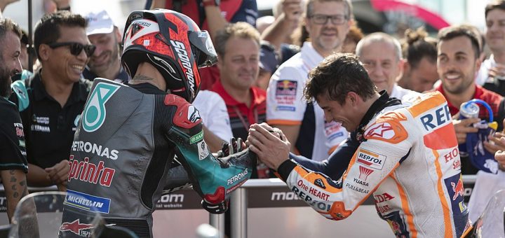 Fabio quartararo and marc márquez 2019 misano 27